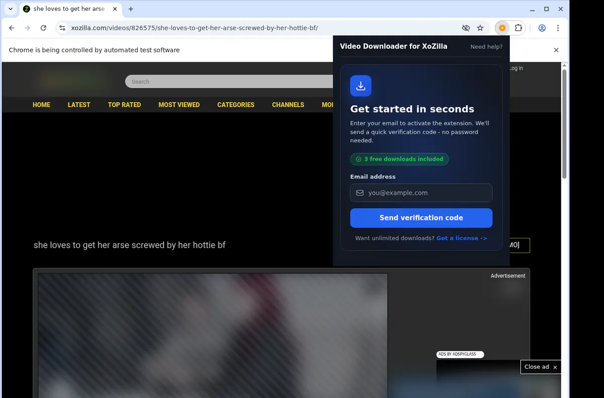 Xozilla Video Downloader browser extension screenshot 5